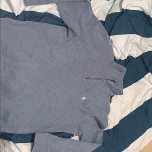 Polo 3 quarter zip pullover, large